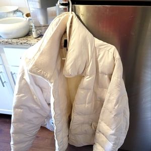 Cream winter jacket size 26-28